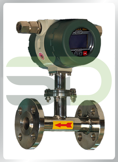 Turbine flowmeter with Field Mounted Flow Rate Indicator, Totalizer & 4-20 mA Output