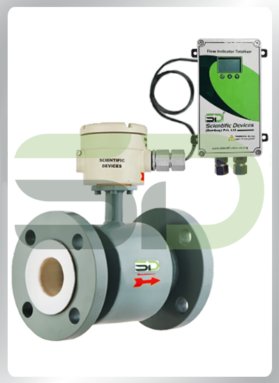 Electromagnetic Flow Meter with remote indication & 10 meter cable