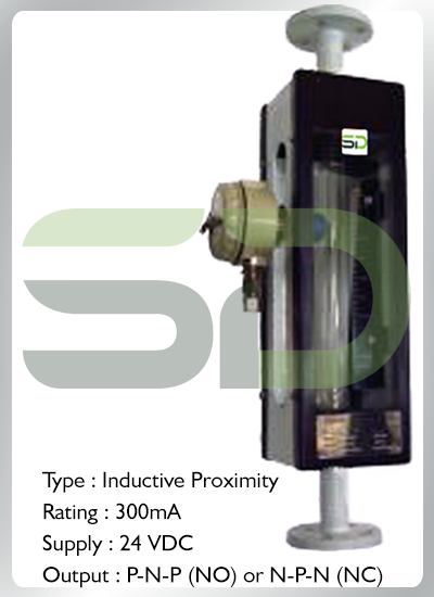 Glass Tube Rotameter With One Flow Alarm Switch Adjustable Thoughout Flow Range
