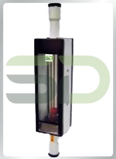 Glass Tube Rotameter With Screwed Connection And Rear/Side Entry