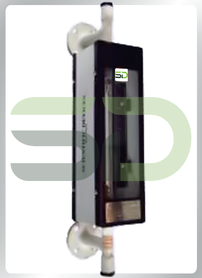 Glass Tube Rotameter With Flanged Connection And Rear/Side Entry