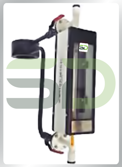Vertical Mounting By-Pass Glass Tube Rotameter With Carrier Ring