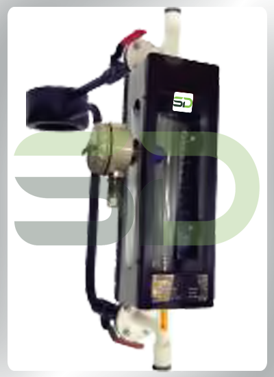 By-Pass Glass Tube Rotameter With Carrier Ring & one Flow Alarm Switch adjustable Throughout flow range