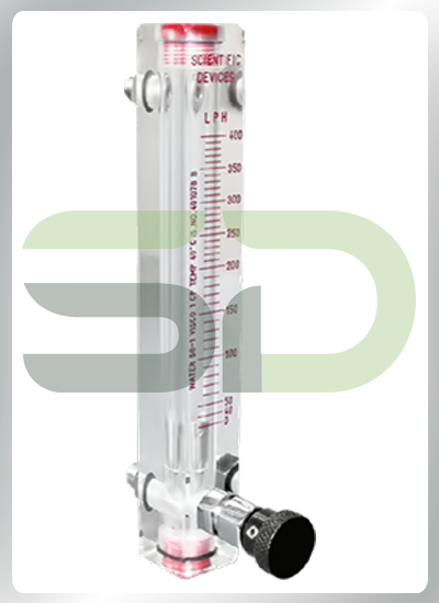 Acrylic Body Rotameter with & without Isolation Valve