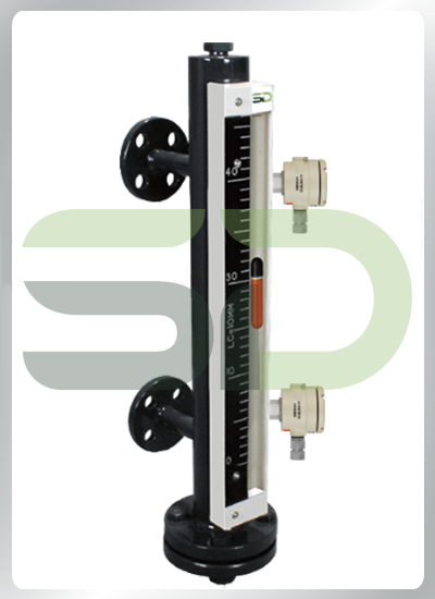 Side Mounted Magnetic Level Indicator (Capsule Type) With High & Low Level Latching Switch