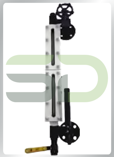 Reflex Level Indicator With Spring Loaded Push Valve & Drain Valve