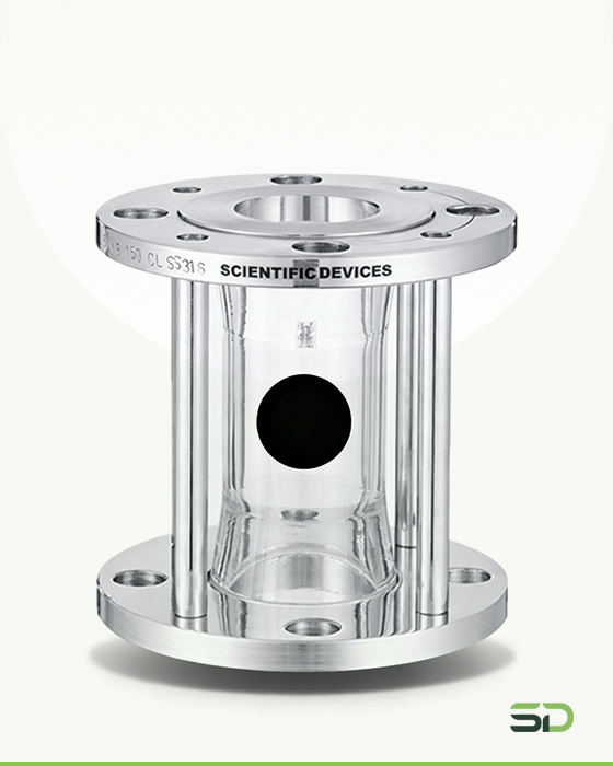 Full View Sight Glass with Indicating Ball